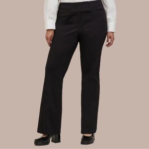 Boss Woman Black Stretch High-Rise Pant